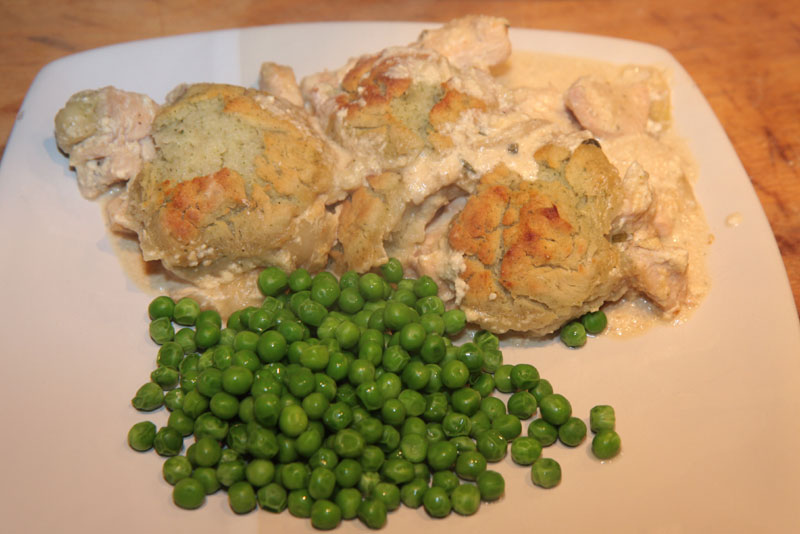 Creamy Chicken Casserole placed in a plate