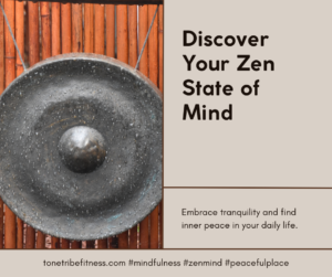 Discover Zen state of mind quote with a zen image