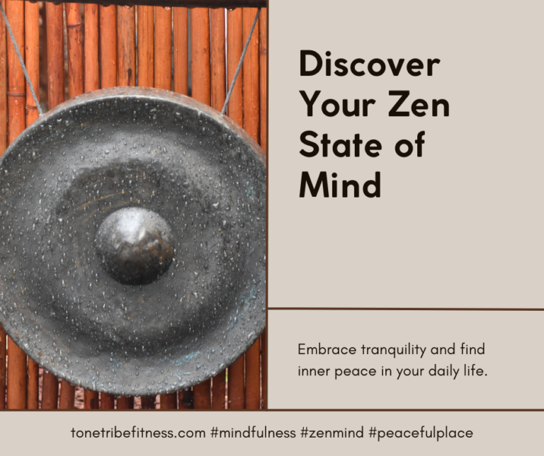 Discover Zen state of mind quote with a zen image